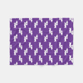 Teckel Paarse Deken voor Doxie Moms Dads (Voorkant (Horizontaal))