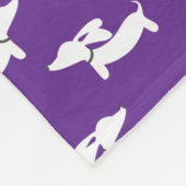 Teckel Paarse Deken voor Doxie Moms Dads (Hoek)