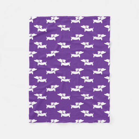 Teckel Paarse Deken voor Doxie Moms Dads (Voorkant)
