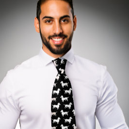 Teckel Patroon Zwart Stropdas Doxie Dog