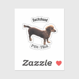 Teckel Paw-trol Sticker