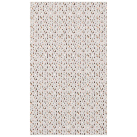 Teckel Puppies: Santa Hats, Holly en Snowmen Tafelkleed (Voorkant)