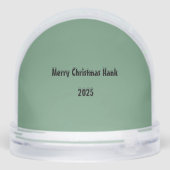 teckel puppy gepersonaliseerd Wereldbol Sneeuwbol (Achterkant)