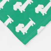 Teckel Puppy Wiener Hond Deken Groen (Hoek)