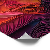 Teckel Quilling Art Dog Portret Poster (Hoek)