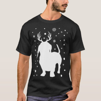 Teckel rendier kerst Hondenras T-shirt