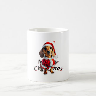 teckel Santa hat Santa kleding Santa cosplay doen Koffiemok