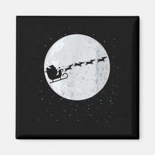 Teckel Santa Sleigh Wiener Hond Kerstcadeau F Magneet