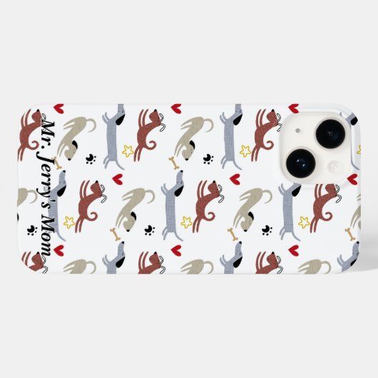 Teckel Sausage Dog Schattige Doxie Lover Gift Case-Mate iPhone Case (Achterkant (horizontaal))