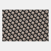 Teckel Schilderen Smooth Black & Tan Red Dog Art Inpakpapier Vel (Voorkant 3)