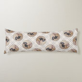 Teckel Schilderen Smooth Black & Tan Red Dog Art Lichaamskussen (Voorkant)