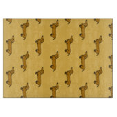 Teckel  stijl snijplank (Voorkant)