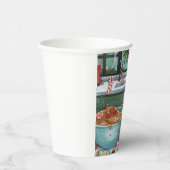 Teckel Vakantie Bakken: Feestelijke Kerst Papieren Bekers (Rechts)