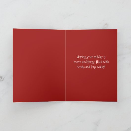  Teckel Vakantie Kaart (Binnen)