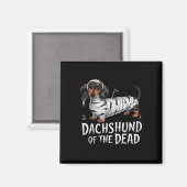 Teckel van dode Halloween mummie hond Magneet (Voorkant / Achterkant)