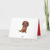 Teckel Verjaardag Grappig Wiener Hond Dashie Bday Kaart (Achterkant)