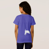 Teckel Verjaardag met Cupcake Long Split T-shirt (Achterkant volledig)