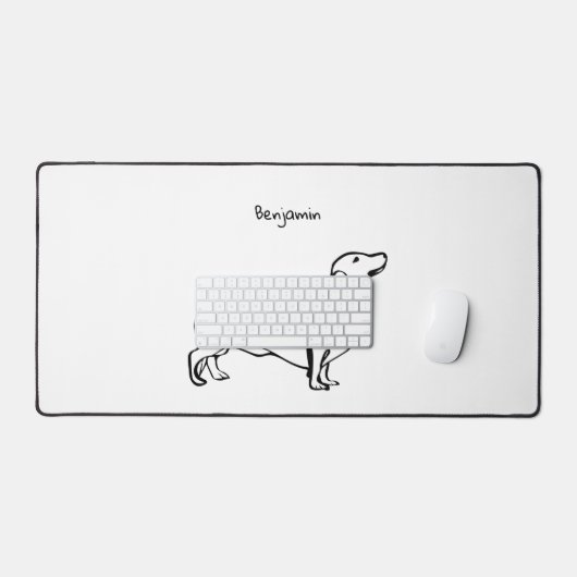 Teckel Verrukking: Desk Mat (Keyboard & Muis)