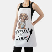 Teckel verspreidt de liefde schort (Insitu)