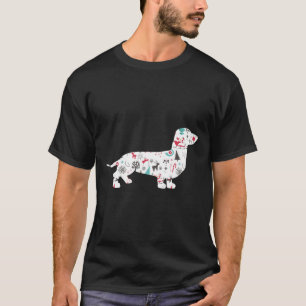 Teckel Vrolijk Kerstpyjama Grappige Cadeaus voor m T-shirt