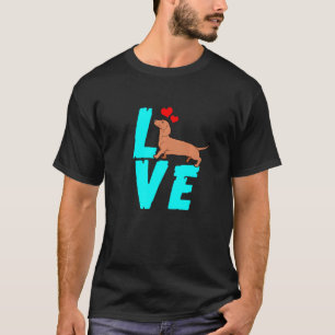 Teckel Weiner Dog I Love Doxie T-shirt