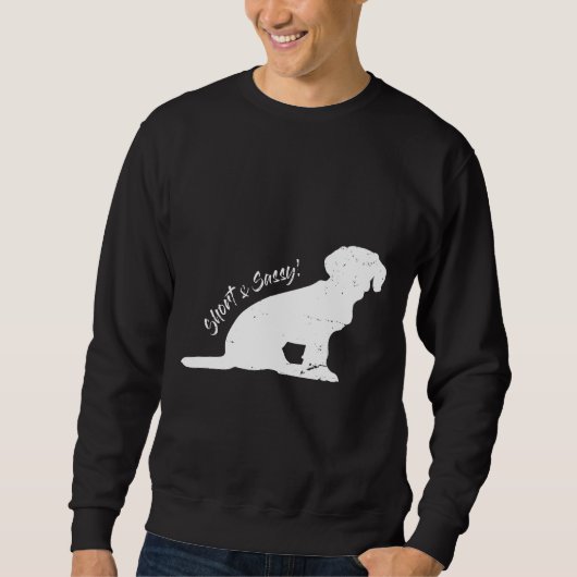 Teckel Weiner Hond Grappig Korte Amp Sassy Graphic Trui (Voorkant)