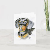 teckel-Wenskaart Kaart (Voorkant)