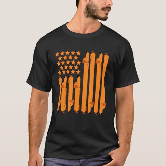 Teckel Wiener Hondenvlag T-shirt (Voorkant)