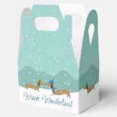 Teckel Wiener Wonderland Kerstcadeau doos Bedankdoosjes