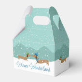 Teckel Wiener Wonderland Kerstcadeau doos Bedankdoosjes