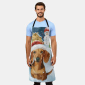 Teckel Winter Wonderland Christmas Joy Schort (Gedragen)