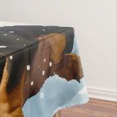 Teckel Winter Wonderland Christmas Joy Tafelkleed (Voorbeeld)