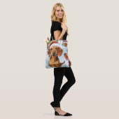Teckel Winter Wonderland Christmas Joy Tote Bag (Op model)
