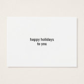 Teckel Wintervakantie Schattige Wiener Dog Gift La Visitekaartjes (Achterkant)