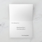 Teckel Xmas-fotokaart () Feestdagen Kaart (Binnen)