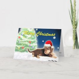 Teckel Xmas Tree () Kaart