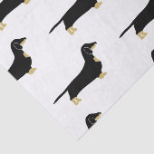 teckel zwart-bruin silhouet tissuepapier (Detail)