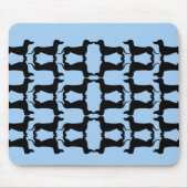 Teckel zwart en blauw muismat (Voorkant)