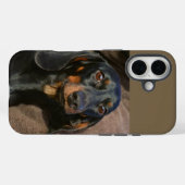 teckel zwart-wit Case-Mate iPhone case (Achterkant (horizontaal))
