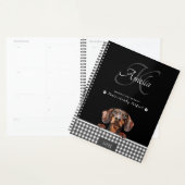 Teckel Zwart Wit Plakken Custom Planner (Display)