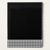 Teckel Zwart Wit Plakken Custom Planner (Achterkant)