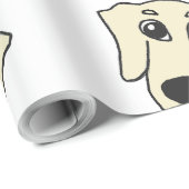 teckelcrème peeking cartoon cadeaupapier (Rol Hoek)