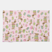 Teckels + Donuts Dish Handdoek + Doxie Handdoek (Horizontaal)