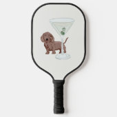 Teckels honden en Martini's Pickleball Paddle (Voorkant)