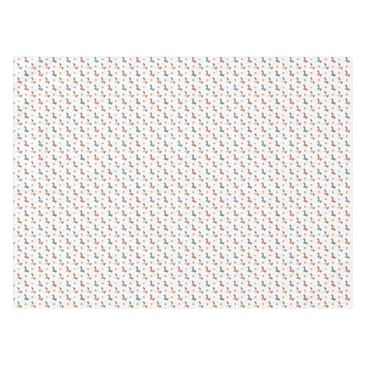 Teckels in Christmas Sweaters Patroon Tafelkleed (Voorkant (Horizontaal))