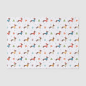 Teckels in Christmas Sweaters Patroon Tissuepapier (Voorkant)