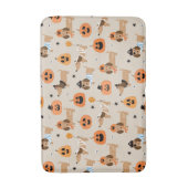 Teckels in Halloween kostuums patroon Badmat (Voorkant Verticaal)