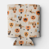 Teckels in Halloween kostuums patroon Blikjeskoeler (Achterkant)