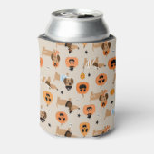 Teckels in Halloween kostuums patroon Blikjeskoeler (Blikje Achterkant)