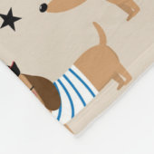 Teckels in Halloween kostuums patroon Fleece Deken (Hoek)